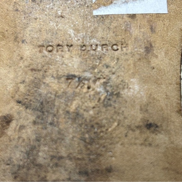 Tory Burch Georgia Sparkle Metallic Gold Ballet Flats Size 7.5 - Picture 10 of 12